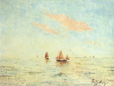 The Sea off Treport, c.1880 by Alfred Emile Stevens